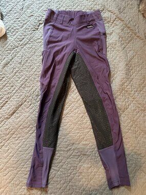 Kerrits Lightweight Purple Full Seat Breeches, XS